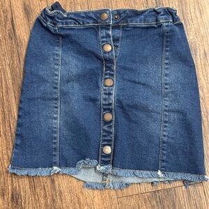 Kia I Girls Denim Front Snap Closure. Size 8a